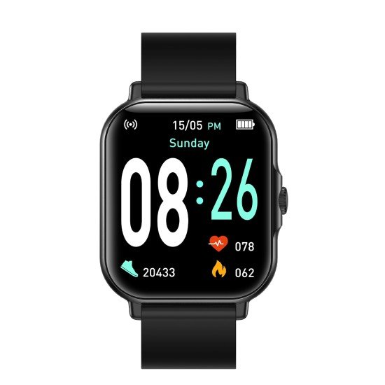Fontastic Smartwatch Nexo 1.83” Display, black Heart Rate, Hands-Free Function, Music Control