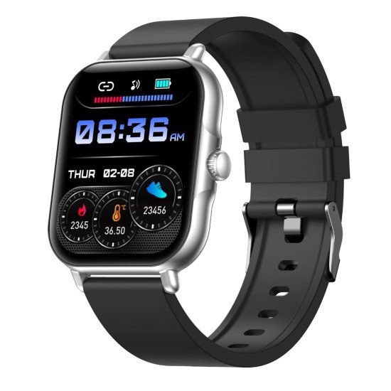 Fontastic Smartwatch Nexo 1.83” Display, silver Heart Rate, Hands-Free Function, Music Control