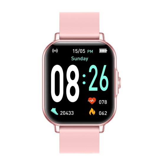Fontastic Smartwatch Nexo 1.83” Display, rose gold Heart Rate, Hands-Free Function, Music Control