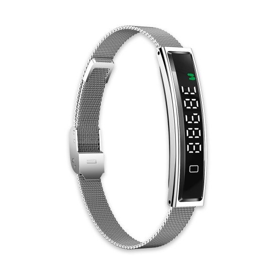 Fontastic Smart-Armband – stylisches Fitnessband elegant wie Schmuck, Display, Metallband gold