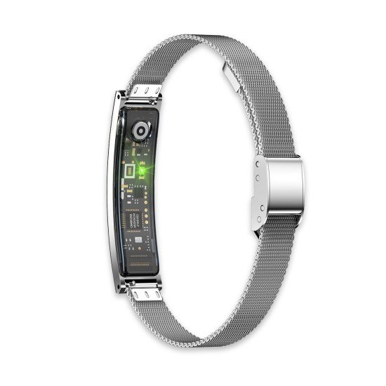 Fontastic Smart-Armband – stylisches Fitnessband elegant wie Schmuck, Display, Metallband gold