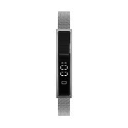 Fontastic Smart-Armband &ndash; stylisches Fitnessband elegant wie Schmuck, Display, Metallband silber