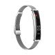Fontastic Smart-Armband &ndash; stylisches Fitnessband elegant wie Schmuck, Display, Metallband silber