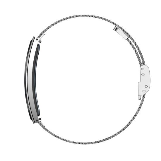 Fontastic Smart-Armband &ndash; stylisches Fitnessband elegant wie Schmuck, Display, Metallband silber