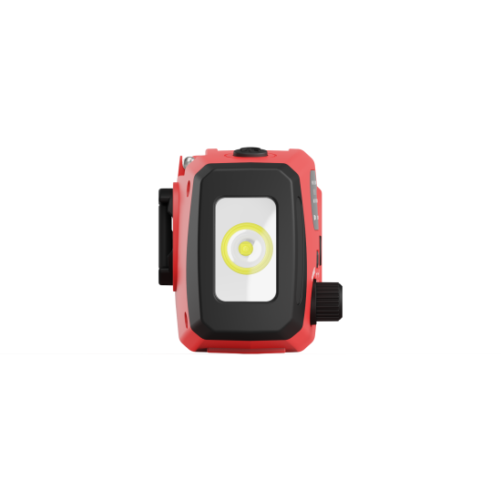 Fontastic Crank-Dynamo Solar Power Bank 10.000 mAh Detachable Hand Crank, Integrated Cable, LED Light