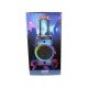 Fontastic Party-Lautsprecher mit Trolley, 400 Watt Mikrofon, Fernbedienung, Lichtshow, "Rokka" sw