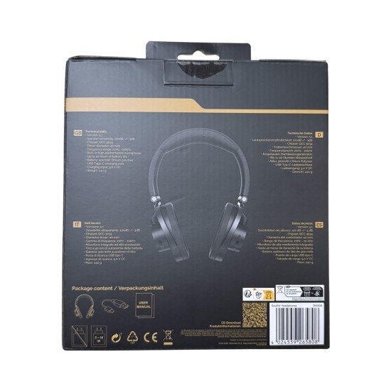 Fontastic Stylische Open-Design Kopfh&ouml;rer SoulAir Modisch, Super Sound Erlebnis, Anrufe in HD, sw