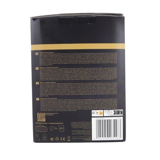 Fontastic Wireless Speaker Soulvox, 50W RMS, Black Powerful Sound, Power Bank Function, TWS, EQ, LED