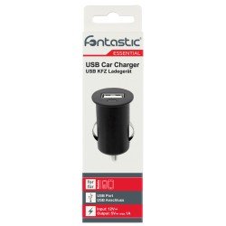 Essential Kfz-Ladeadapter USB 1A schwarz  Essential Kfz-Ladeadapter USB 1A schwarz