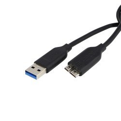 Data cable Micro-B USB 3.2 Gen 1 1m black (5GBit/s) Data cable Micro-B USB 3.2 Gen 1 1m black (5GBit/s)