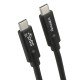 Data Cable Type-C > Type-C USB 3.1 Gen 2 10GBit/s 5A 100W, E-Marker IC, 4k compatible, 1m, black Data Cable Type-C > Type-C USB 3.1 Gen 2 10GBit/s 5A 100W, E-Marker IC, 4k compatible, 1m, black