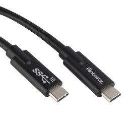Data Cable Type-C > Type-C USB 3.1 Gen 2 10GBit/s 5A 100W, E-Marker IC, 4k compatible, 1m, black Data Cable Type-C > Type-C USB 3.1 Gen 2 10GBit/s 5A 100W, E-Marker IC, 4k compatible, 1m, black