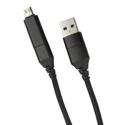 Data Cable Quattro Type-C -Type-C 1.2m + Adapt sw Connector Al Housing Cable Nylon Braid Data Cable Quattro Type-C -Type-C 1.2m + Adapt sw Connector Al Housing Cable Nylon Braid