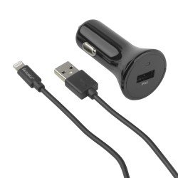 2teiliges Lade-/Daten-Set Lightning 2.4 A schwarz USB KFZ Picco/Datenkabel 1.2m 2teiliges Lade-/Daten-Set Lightning 2.4 A schwarz USB KFZ Picco/Datenkabel 1.2m