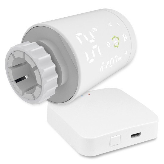 WiFi Smart Home Kit Heating Wireless Thermostatic Radiator Valve+WiFi Gateway