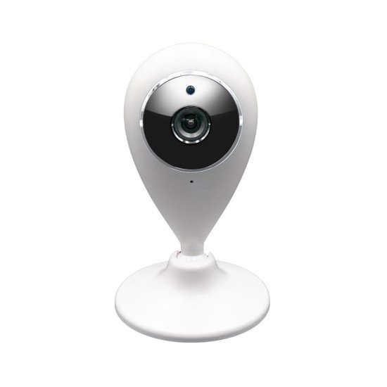 Wi-Fi IP Camera with Motion Alert white Night Vision, Two-Way Audio, MicroSD Slot