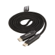 Datenkabel Elox USB Type-C > Type-C 2.0 1m schwarz Stecker Alu-Geh&auml;use Kabel Nylon-Ummantelung