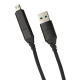 Datenkabel Quattro Type-C - Type C 1.2m + Adapt sw Stecker Alu-Geh&auml;use, Kabel Nylon-Ummantelung, 4in1