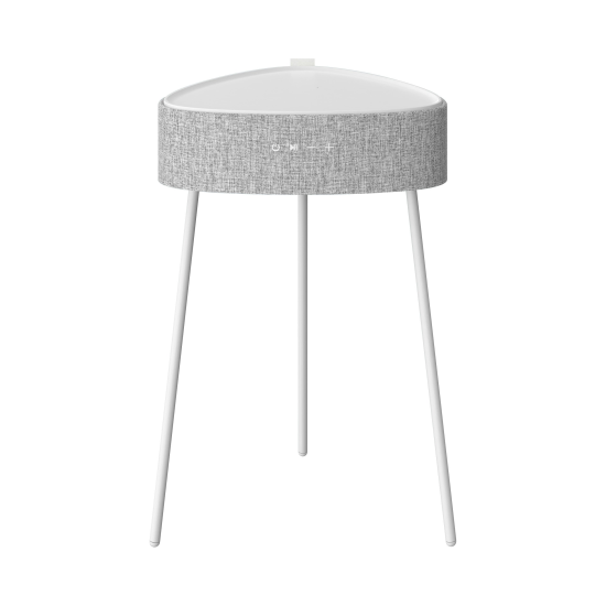 Drahtloser Lautsprecher Mesu Tisch Design TWS ws Raumf&uuml;llender Klang, Tischplatte induktives Laden