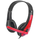 Gaming Headset ToXx PRO, 2M Kabel, schwarz / rot Mikrofon, Lautst&auml;rkeregler, AUX Y-Splitter f&uuml;r PC