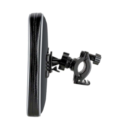 Fahrradhalterung + Tasche Biky schwarz 160x80x18mm (5.5 Zoll)