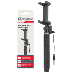 Essential Mini Selfie Stab Kabelgebunden schwarz f&uuml;r Smartphones mit 54 - 80mm Breite