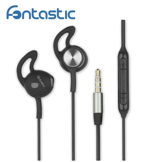 Stereo Headset L180 mit Extra Langem Kabel schwarz Kabell&auml;nge 1,8M, 3,5MM, Rufannahme-Taste, Mikrofon