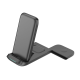 3in1 Induktive Ladestation,15W Fast Charge Wi-Tres komp. Smartphone, Smartwatch, TWS Kopfh&ouml;rer, sw