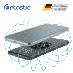 Saugnapf Power Bank Ventu 5000mAh schwarz Kabelloses Aufladen, ALU-Geh&auml;use