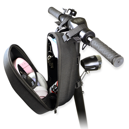 E-Scooter Hartschalen Lenkertasche EM2GO, schwarz