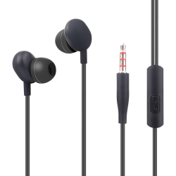 Essential In-Ear Stereo-Headset Beans Rufannahme-Taste, Mikrofon, Soft Black