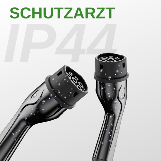 EM2GO  Typ 2 , EV-Verbindungskabel, 32A, 22kW, 5m 3Phasig AC Lader, T&Uuml;V , IP44,  Trage-Tasche, Sc