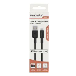 Essential Datenkabel USB-A > Lightning 1m schwarz TPE