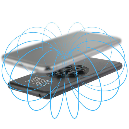 Saugnapf Power Bank Ventu 5000mAh schwarz Kabelloses Aufladen, ALU-Geh&auml;use