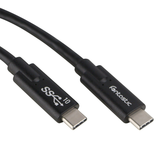 Data Cable Type-C > Type-C USB 3.1 Gen 2 10GBit/s 5A 100W, E-Marker IC, 4k compatible, 1m, black