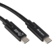 Data Cable Type-C > Type-C USB 3.1 Gen 2 10GBit/s 5A 100W, E-Marker IC, 4k compatible, 1m, black