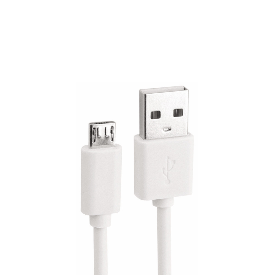 Essential Data Cable Micro-USB 1m white 