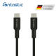 Fontastic Datenkabel USB 2.0 Typ-C > Typ-C 1.2m sw TPE, USB Power Delivery kompatibel
