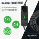 AC Portable EV Lader "MULTI-PLUG" 6m Typ 2 Kabel 3.6kW-16kW + 4 Adapterkabel,+Halterung