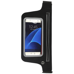 Sport H&uuml;fttasche mit Touch Sensitivem Fenster sw/r &Ouml;ffnung f&uuml;r Kopfh&ouml;rer-Kabel, Wasserabweisend