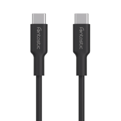 Fontastic Datenkabel USB 2.0 Typ-C > Typ-C 1.2m sw TPE, USB Power Delivery kompatibel