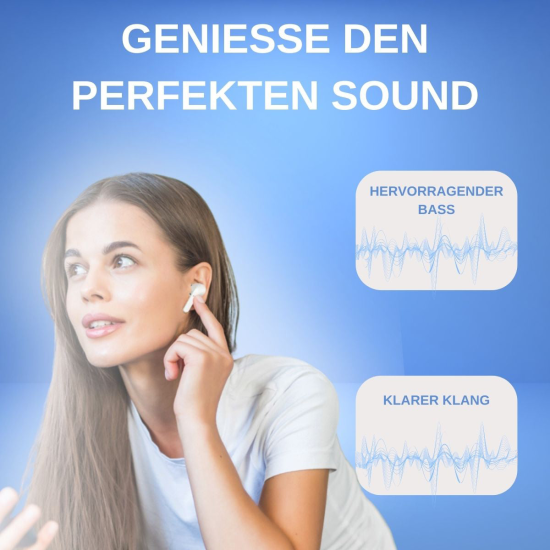 TWS In-Ear Kopfh&ouml;rer Jive inkl Ladecase, schwarz Kabelloses Laden &uuml;ber das mitgelieferte Ladepad