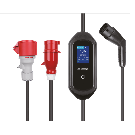 AC Portable Charger TAKE 11 LINK WIFI+APP CEE Rot+Schuko-5m Typ 2, Strom:6/8/10/13/16A +APP