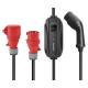 AC Portable Charger TAKE, DUO-PLUG 11kW , CEE Rot+Schuko-6m Typ 2 Kabel, Strom:6/8/10/13/16A