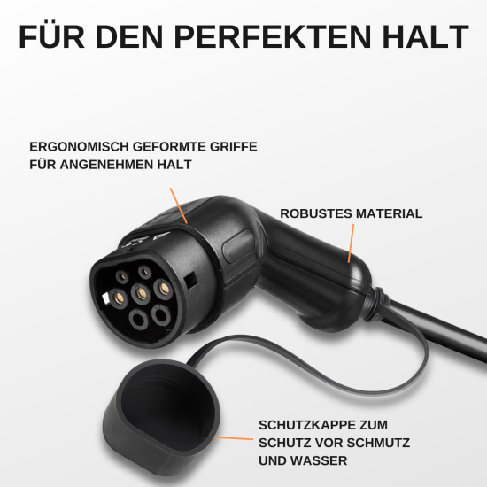 AC Portable Charger, Charge Power Meter, CEE Blau 5m Typ 2 Kabel, Strom: 6A fixiert