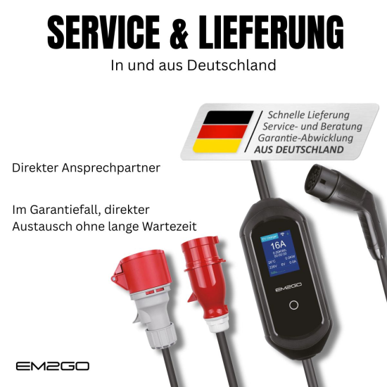 AC Portable Charger TAKE 11 LINK WIFI+APP CEE Rot+Schuko-5m Typ 2, Strom:6/8/10/13/16A +APP