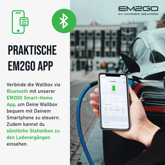 AC Wallbox Home 11kW 6.5m Typ 2 Kabel WiFi +APP + RFID +WLAN + ModBus TCP