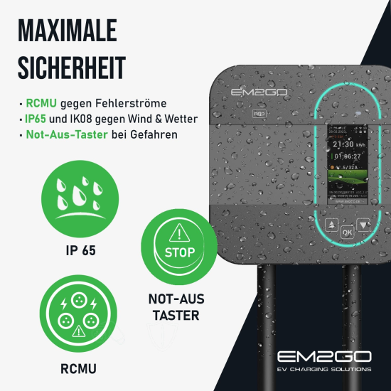 AC Wallbox Home 11kW 6.5m Typ 2 Kabel WiFi +APP + RFID +WLAN + ModBus TCP