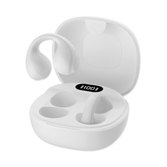 Fontastic OWS Kabellose Open Ear Kopfh&ouml;rer schwarz Tragekomfort, Touch-Steuerung, Ladeetui, "Active"