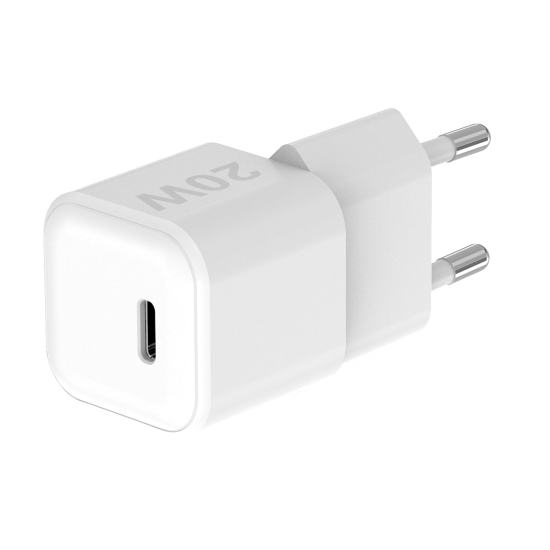 Netzteil MINI GaNto 20W Single Type-C PD Ultra-kompakt, Ladesteuerung, hohe Effizienz, wei&szlig;